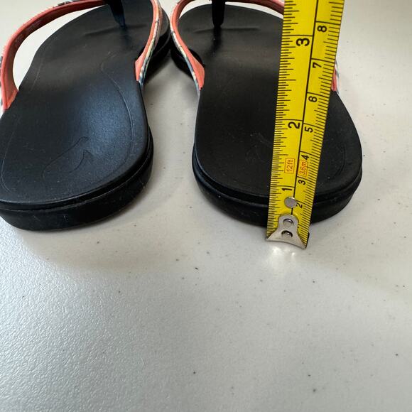 Olukai Hi'opio Hawaiian Floral Sandals Women's Size 9 Beach Resort Casual - Picture 5 of 8